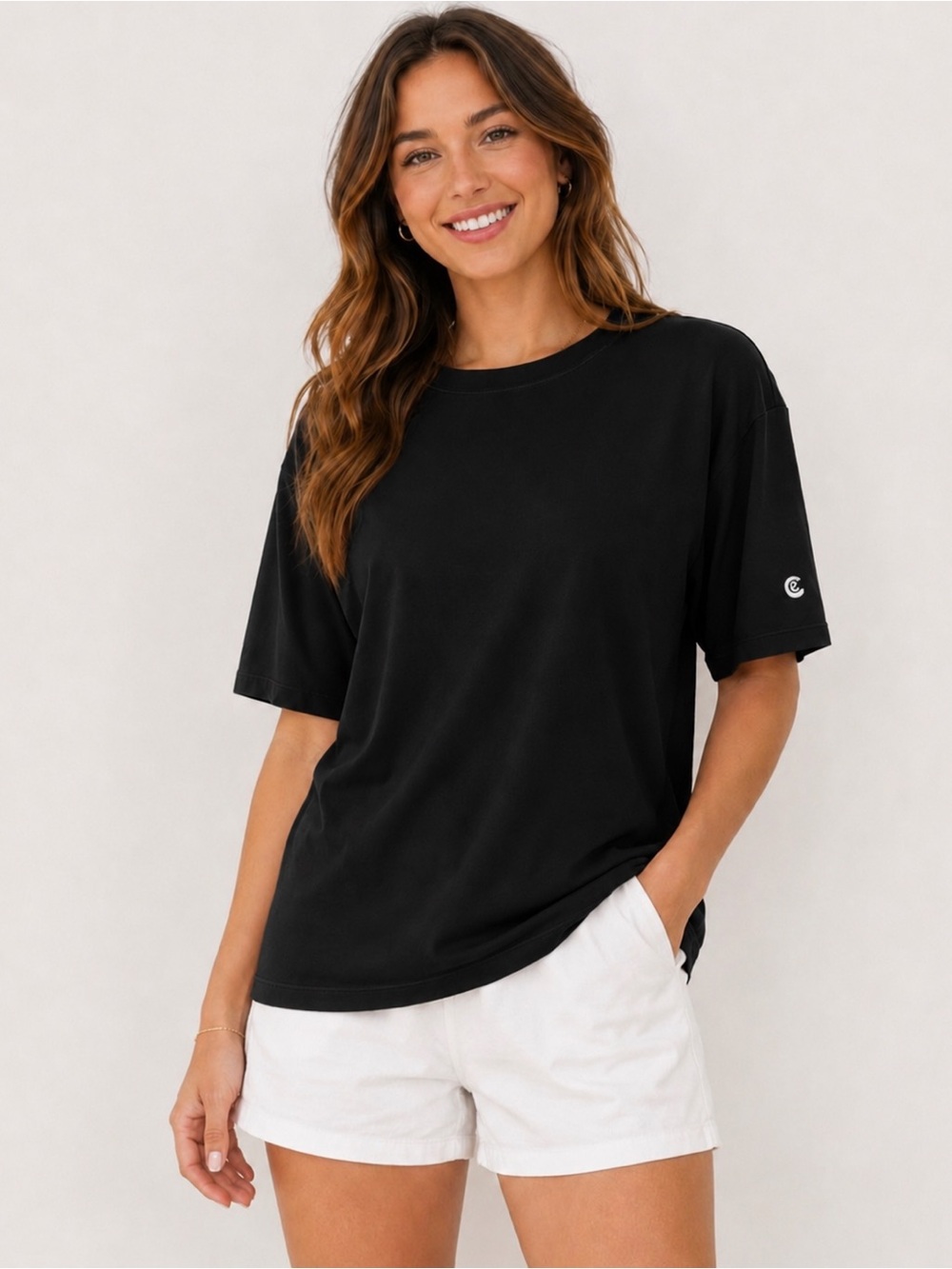 Johnny Was Effective Drop Shoulder Tee Oversized XL